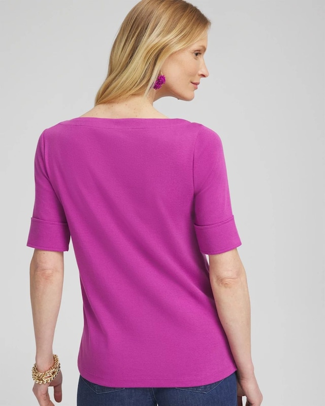 Bateau Neck Tee - image 3